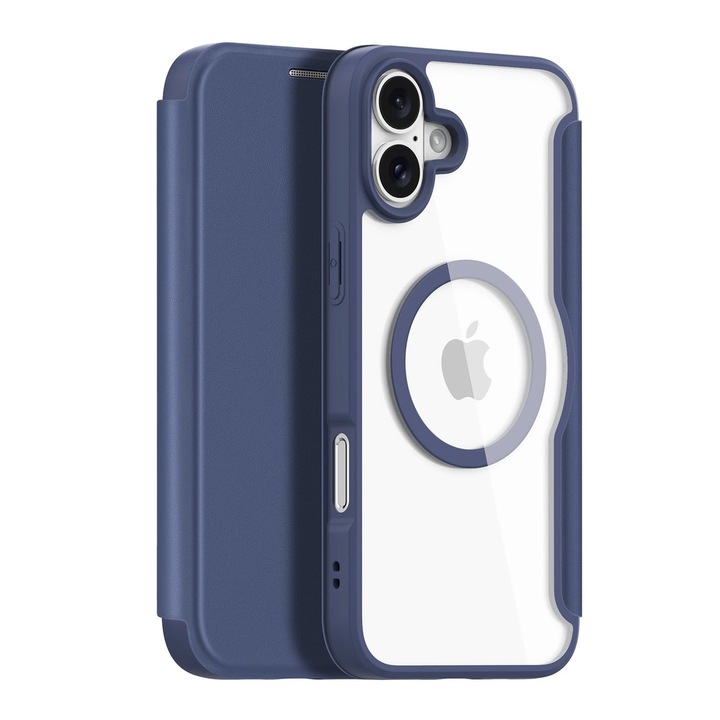 DuxDucis Skin X Pro MagSafe tok kompatibilis az iPhone 16 , kék