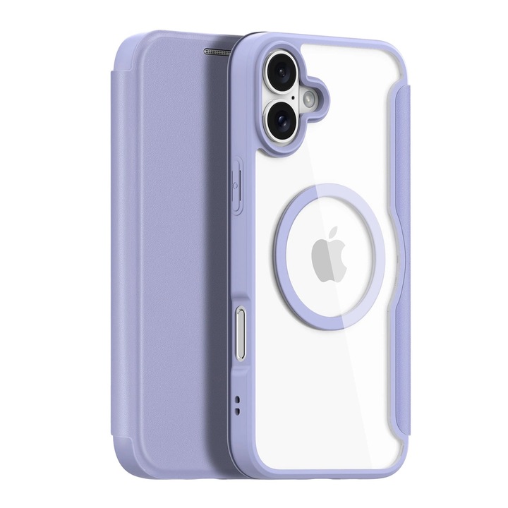 DuxDucis Skin X Pro MagSafe tok kompatibilis az iPhone 16 Violet telefonnal