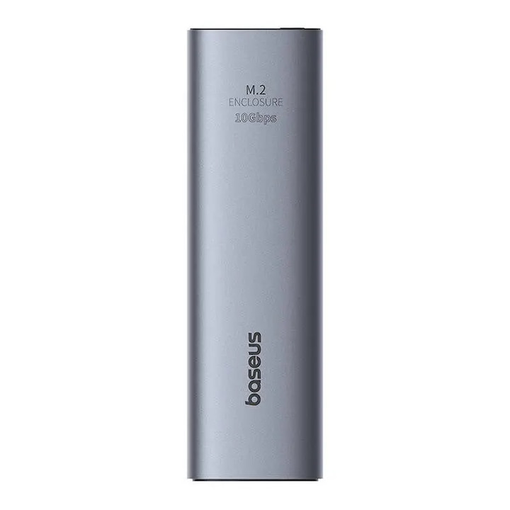 Rack extern SSD Baseus FlyJoy, 10Gbps, 8TB, M.2, NVMe, Cablu USB-C inclus, Gri