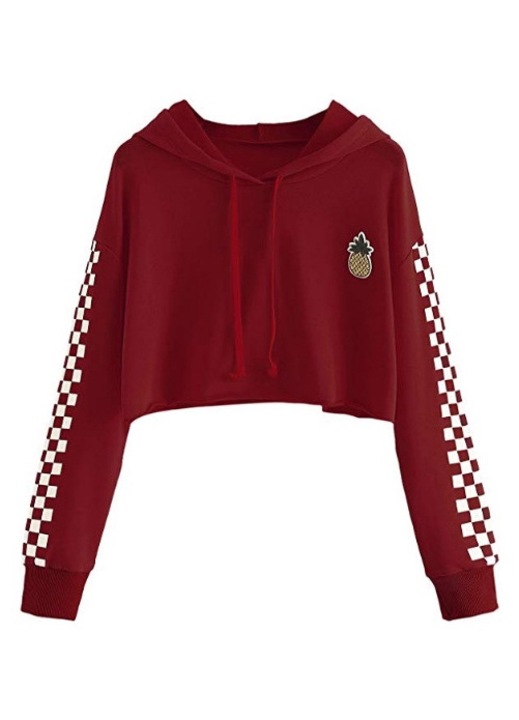 Crop felsők Cozevdnt, pamut, piros