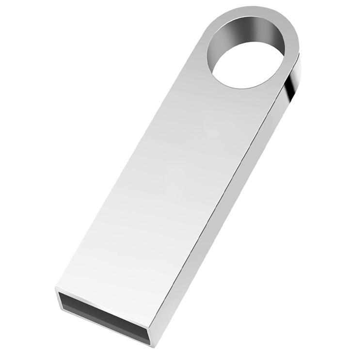 AMRINUGL USB memóriakártya, 64 GB, ezüst, 3,9x1,2x0,5 cm