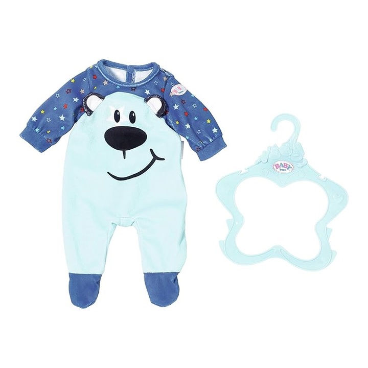 Гащеризон за кукла Baby Born *7824566-B 1-57, Включва закачалка, За 43 cm кукли, Син