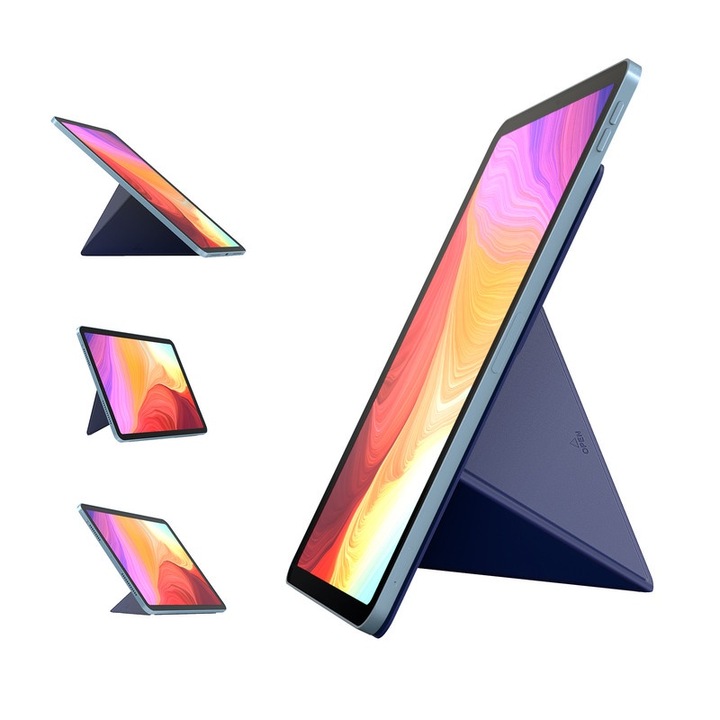 Suport pentru tableta ajustabil si portabil NOVOO, compatibil cu iPad Pro 10" si mai mari (10.2"/11"/12.9"), MatePad 10.1"/11", Galaxy Tab si Surface Go - Portocaliu