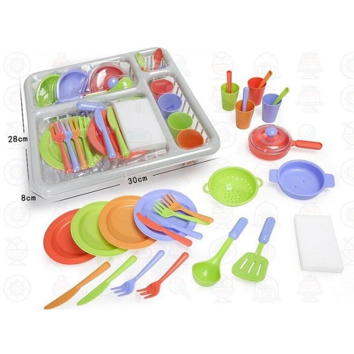 Set ceainice cu suport pentru vase, ADAR, 30x28x8cm, pentru copii 3+