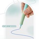 Set 8 pix scrie-sterge, cu cerneala termosensibila, grosime de scriere 0.5 mm, Modelare de butoane, enkourakoko®, Negru/ Albastru