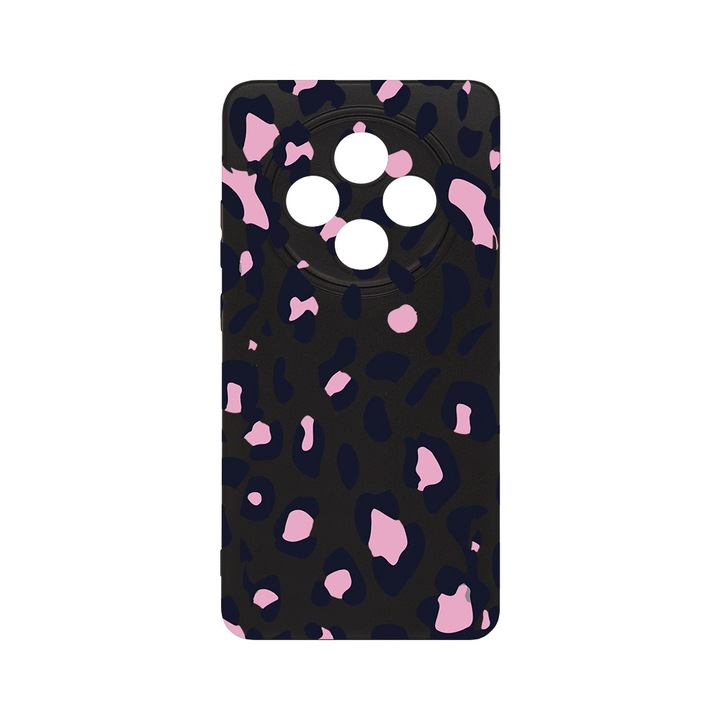 BestCase® Husa Slim SIlicon 0.8MM, Compatibila Cu Oppo Reno12 F / Reno12 FS, Pink Leopard Pattern, Protectie Camera, Rezistenta la uzura, c-B 1033