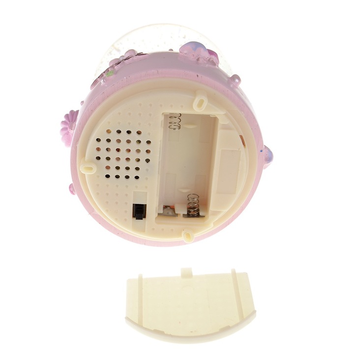 Játék hógömb, MY ANGEL, Zenés, Világító, Műanyag/üveg, 8x12 cm