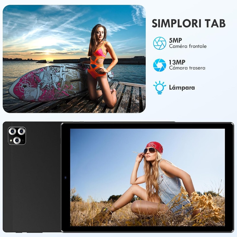 Tableta Saraguato Pad 8 Pro, Snapdragon 8 gen2, 6GB RAM, 128GB, negru/auriu, 8" 120Hz, SIM, 8800mAh