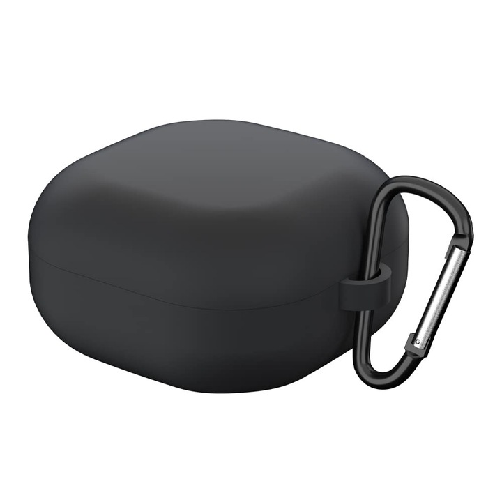 Husa Silicon Protectoare Techsuit pentru Casti Samsung Galaxy Buds Live / FE / 2 Pro / 2 / Pro - Smooth Ultrathin Material, Protejeaza impotriva zgarieturilor, socurilor si murdariei - Negru