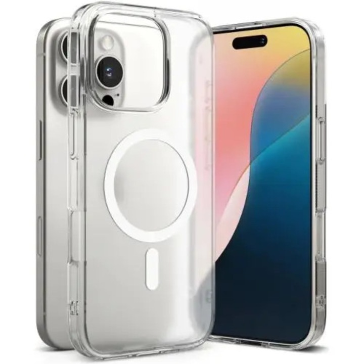 Carcasa Ringke Fusion Magnetic MagSafe compatibila cu iPhone 16 Pro Max Matte Clear