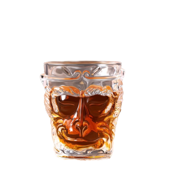 Cana de sticla, Wukong, Maimuta, Ceasca de cafea, 110 ml, espresso, transparent