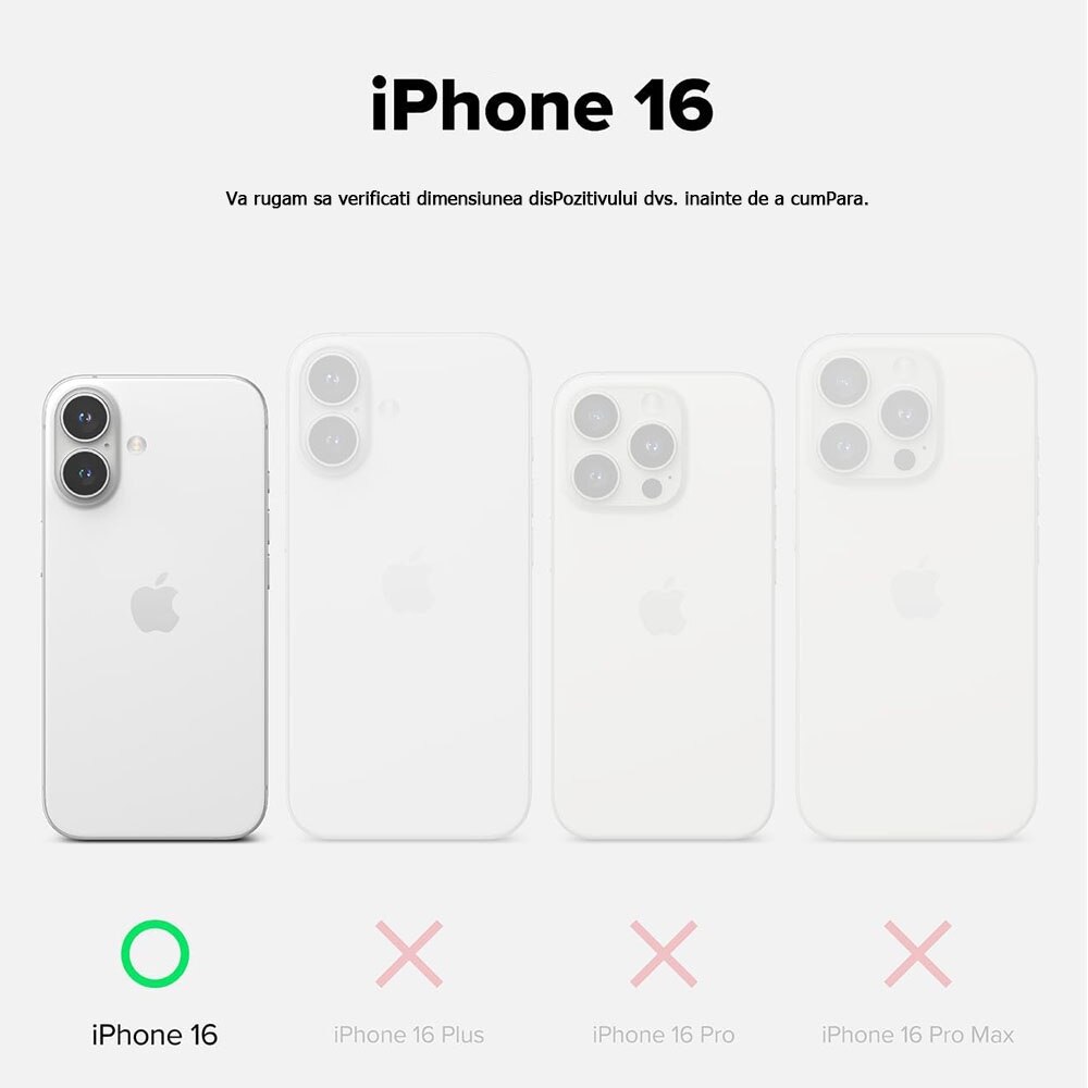 Husa de protectie compatibila cu iPhone 16, Guixuan, silicon, alb, 6.1 inch