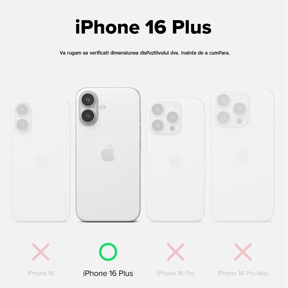 Husa de protectie, MagSafe, Compatibil cu iPhone 16 Plus, Transparent