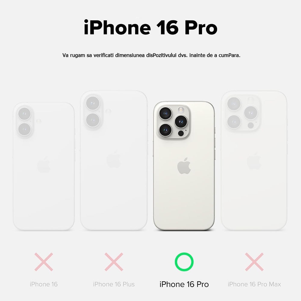 Husa de protectie compatibila cu iPhone 16 PRO GUIXUAN, Silicon, Alb