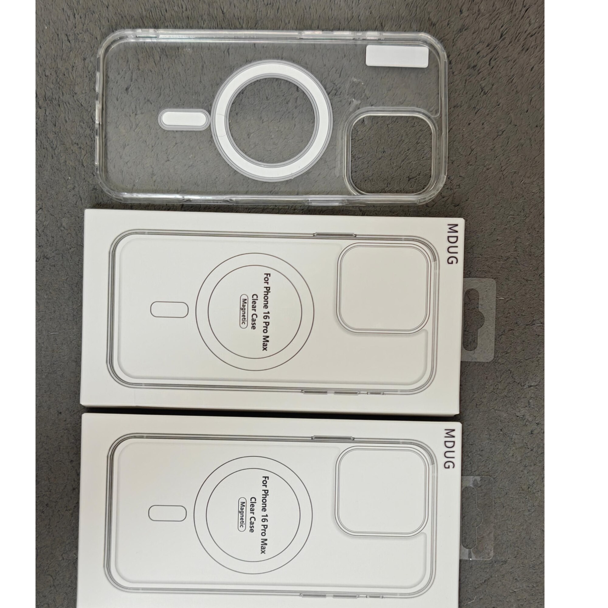 Husa de protectie MDUG® transparenta pentru iPhone 16pro max 6,9 inci anti-soc compatibila MagSafe, Anti alunecare, Transparent