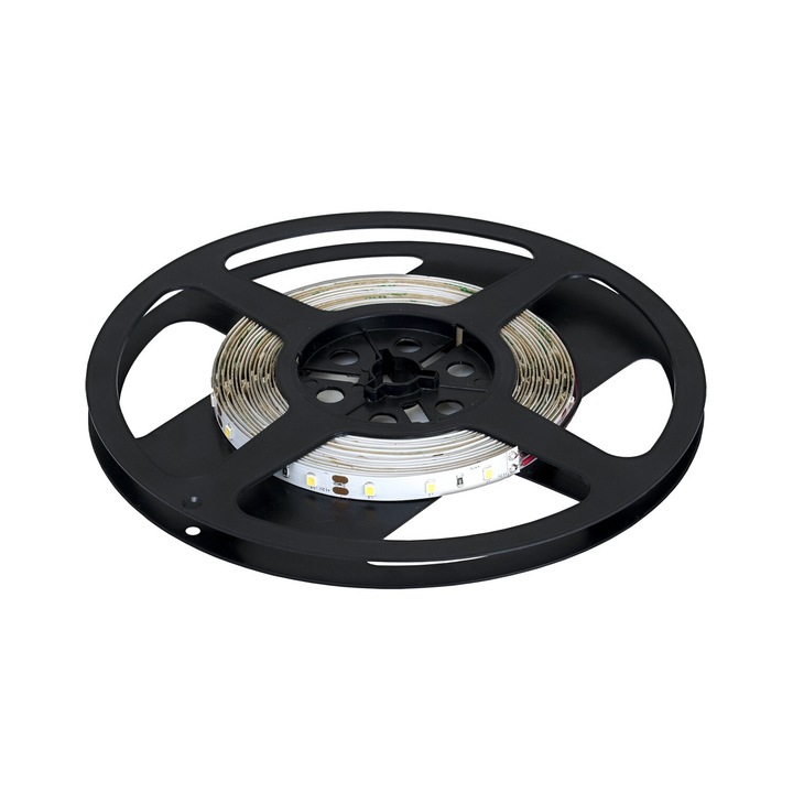 Banda LED NASTRO 4.8W/m NW culoare neutra, DC 12V, 60LED/m, 4000K, rola de 5 m, EDO Solutions