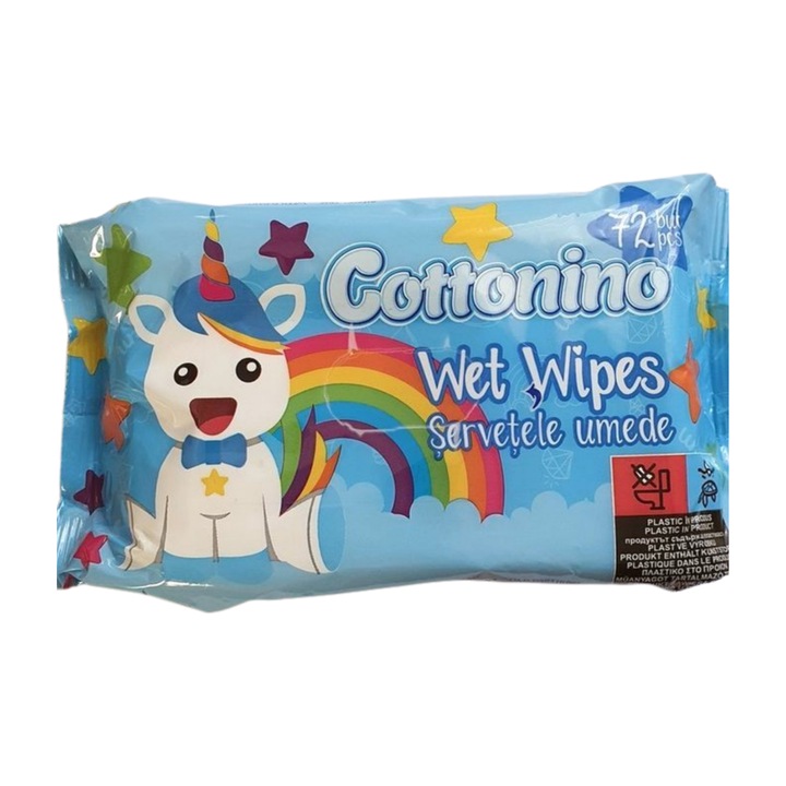 Cottonino мокри кърпички за деца 72 бр
