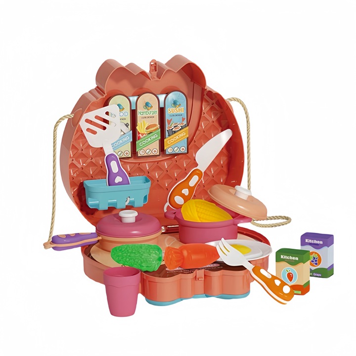 Детски козметичен комплект VIDVIE, чанта за през рамо слонче, 17 части, многоцветен