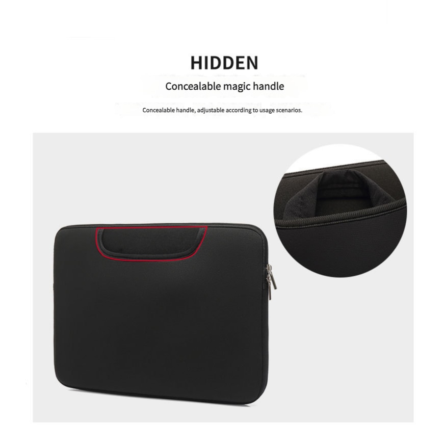 Husa laptop, 15.6", neopren, impermeabil, rezistent la zgarieturi, neagra, 40x30.5x2cm