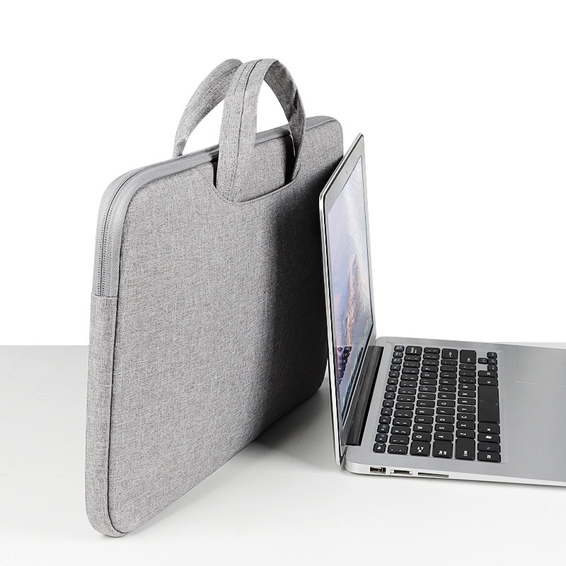 Geanta laptop, 42x30x3cm, compartiment pentru laptop 38x26x2inch, poliester, impermeabil, gri