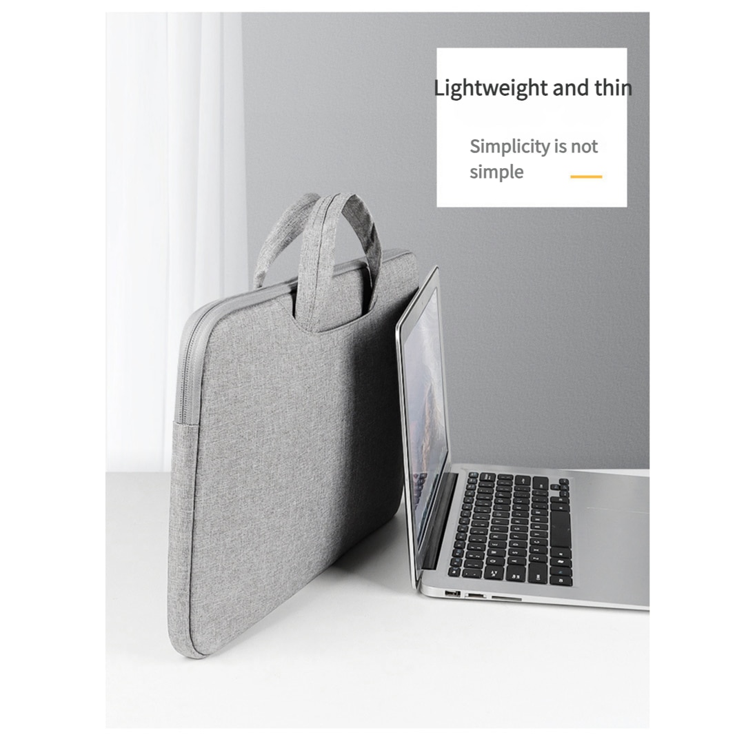 Geanta laptop, 42x30x3cm, compartiment pentru laptop 38x26x2inch, poliester, impermeabil, gri