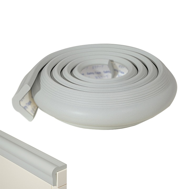 Banda de protectie pentru colturi, BGHYHYHI, 4.2x200cm, gri