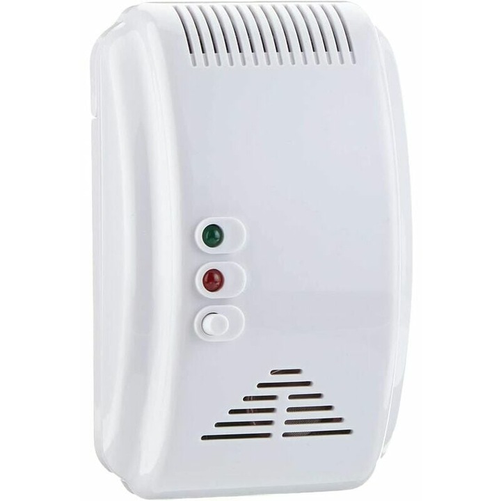 Газ детектор, BGHYHYHI, 85dB, бял, 115x75x35mm, 12V
