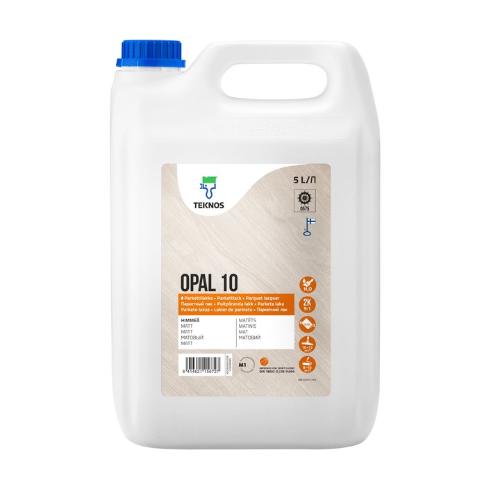 Lac bicomponent pentru parchet Opal 10 5L transparent mat