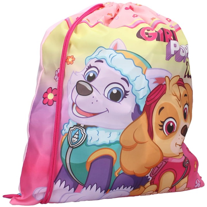Cipőtáska, Vadobag, Psi Patrol Skye Everest Girl Pups Rule, Animált modell, Szintetikus anyag, Rózsaszín