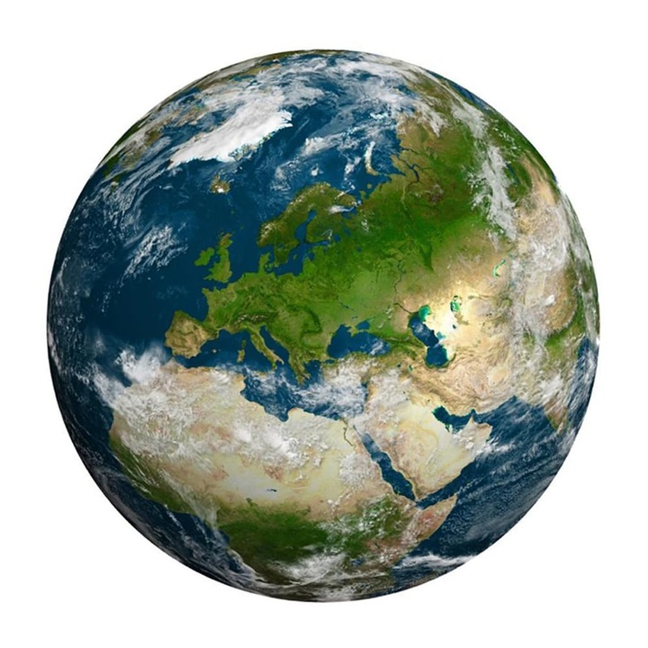 1000 darabos kerek kirakós, Űr Hold Föld, oktató játékok, poliészter, többszínű