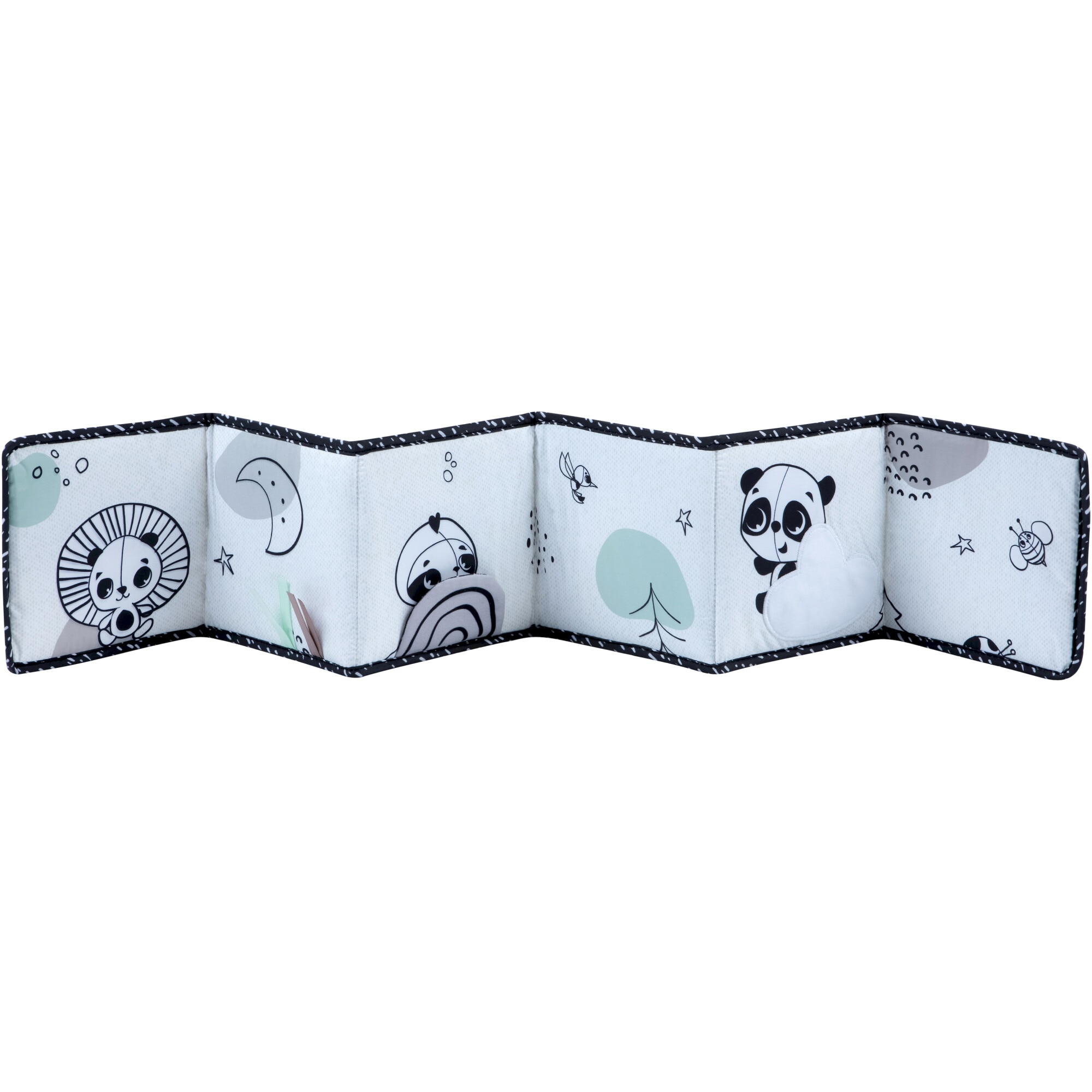 Carticica interactiva cu 2 fete Tiny Love - Black & White Décor