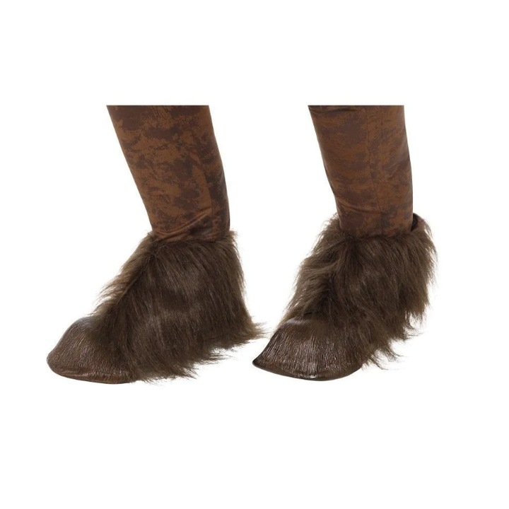 Acoperitoare incaltaminte demon tap Krampus cu blana