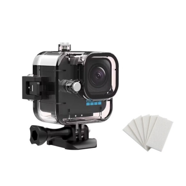 Водоустойчив калъф за GoPro Hero 11 Mini / удароустойчив, заедно с 6 ленти против замъгляване