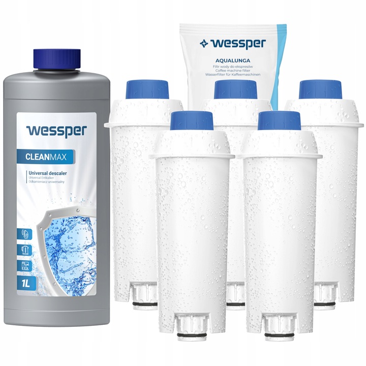 5 filtru de apa pentru masina de cafea Delonghi + detartrant pentru masina de cafea 1l