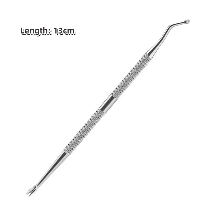 Instrument profesional pentru arta unghiilor, lavabil, Super Viata, reutilizabil, cadou pentru femei si fete, 2 in 1 pentru curatarea carligelor pentru unghii Trimmer pentru cuticule