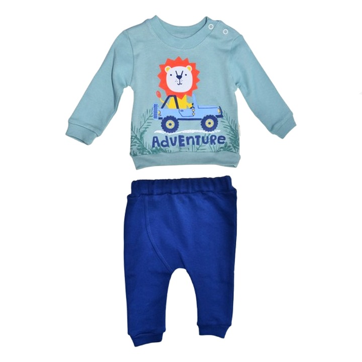 Compleu 2 piese pantaloni si bluza pentru baieti Mini Junior SETMJ-24, Multicolor 112195