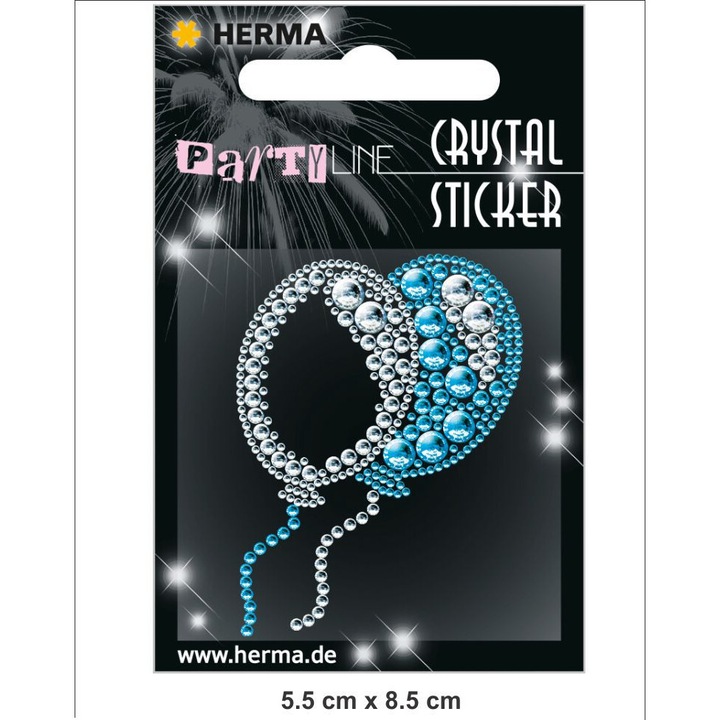 Set autocolante bijuterii și baloane, HERMA H15377, pentru copii de 5 ani