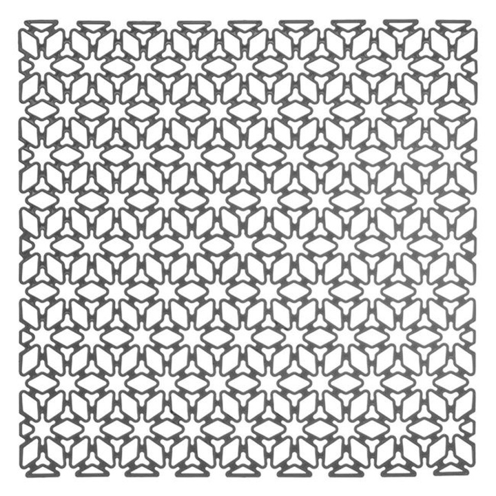 Suport uscator pentru bucatarie Antbro®, cu model flori, antracit, 29x29cm