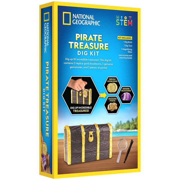 Set educativ National Geographic - Sa cautam comoara piratului