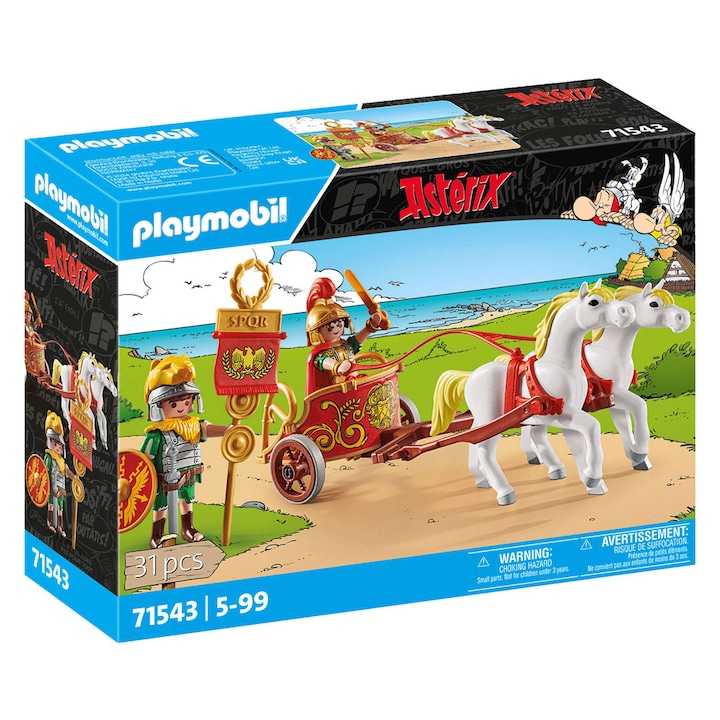 Комплект Playmobil Asterix - Римска колесница