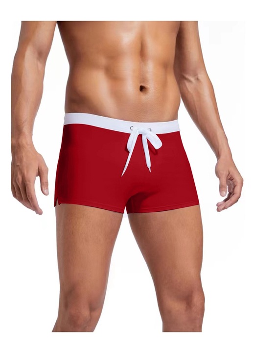 Boxeri barbati, rosii, 3XL INTL, bumbac organic, tehnologie rapida de uscare