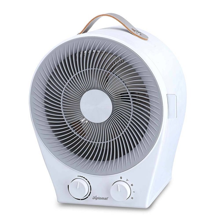 Ventilátoros tűzhely Diplomat P23, 2000W, 90 fokos oszcilláció