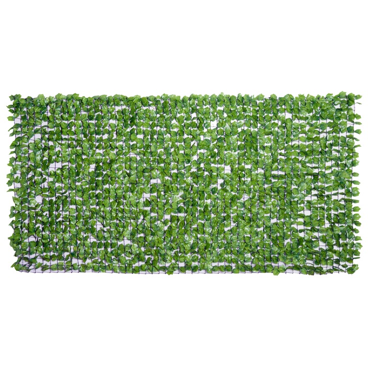 Panou de gard artificial Outsunny, 300x150cm, verde, material PE