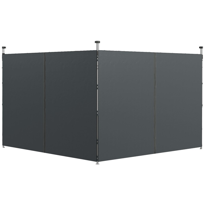 Set 2 Pereti Pavilion 3x3/3x6m, Material Oxford, Gri