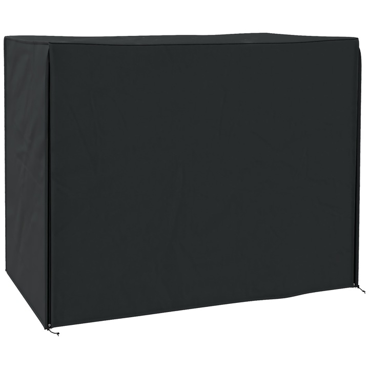 Защитно покривало Outsunny за градинска люлка, водоустойчиво, анти-UV, черно, 220x125x172см
