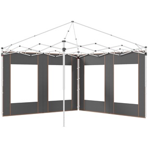 Set 2 panouri laterale Outsunny, Gri, 295x195cm