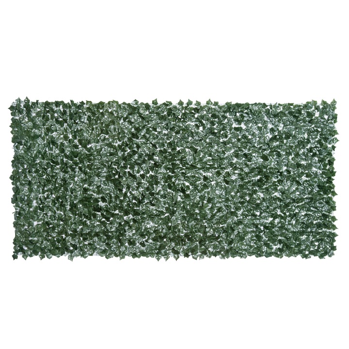 Panou decorativ, Outsunny, verde inchis, 300x150cm