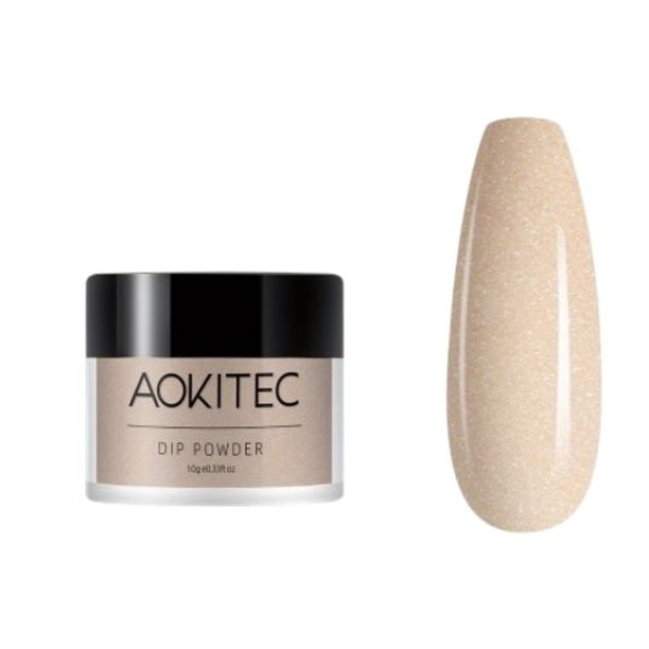 Pudra de unghii AOKITEC, colectia Professional, rezistenta, fara lampa UV, 10g