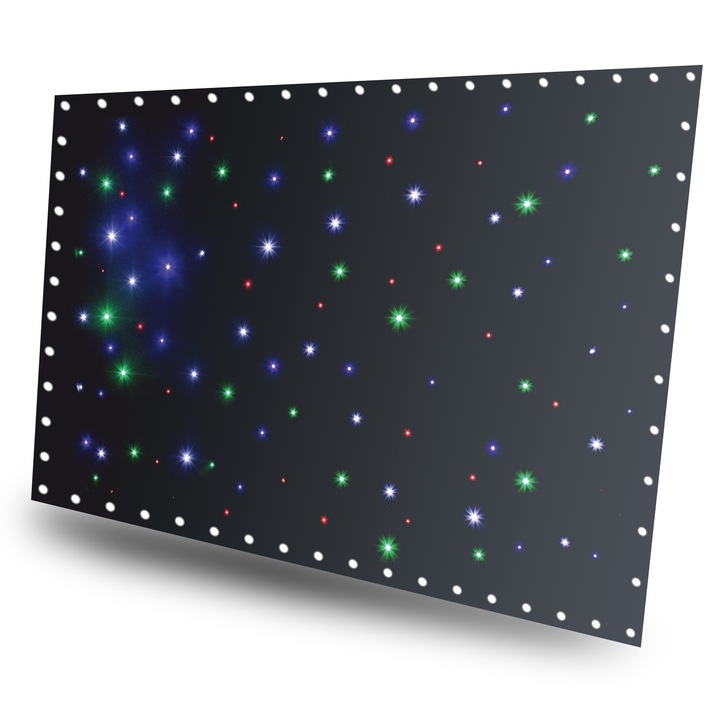 Panou de lumini decorative Beamz SPW96, 96x LED RGBW, DMX, multicolor, metal, 320x210cm