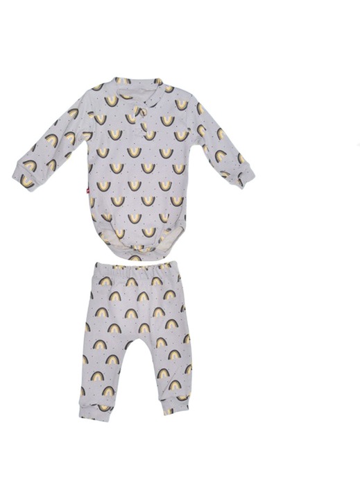 Compleu 2 piese pantaloni si body pentru copii Mini Junior SETMJ-19, Gri 112153